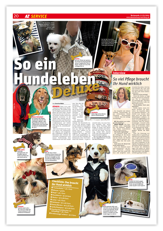 Abendzeitung Nürnberg – Referenzseite Servicethemen