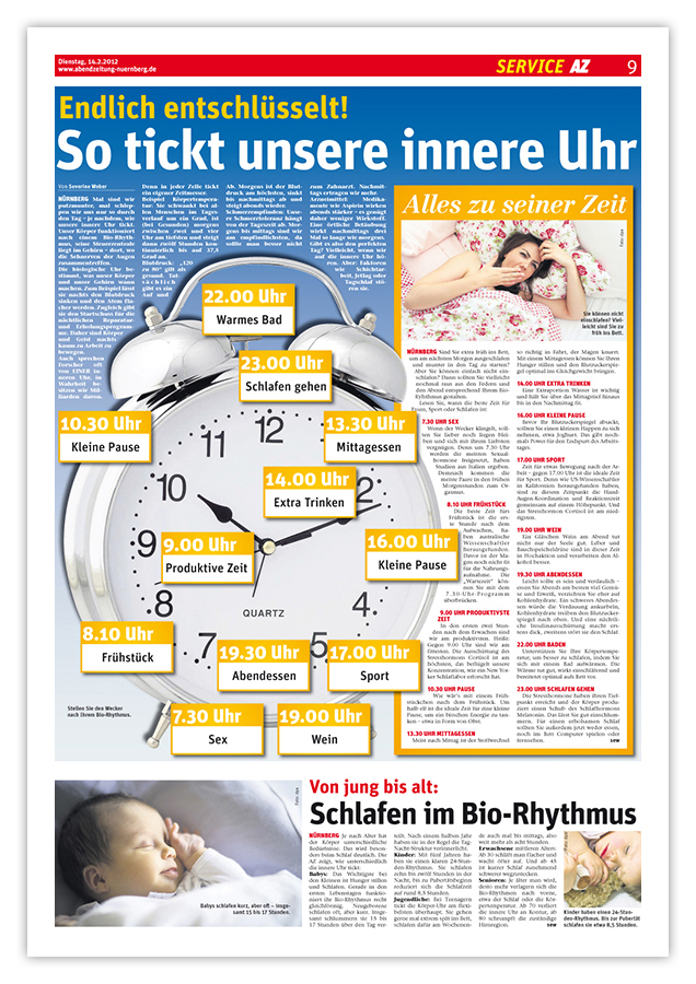 Abendzeitung Nürnberg – Referenzseite Servicethemen
