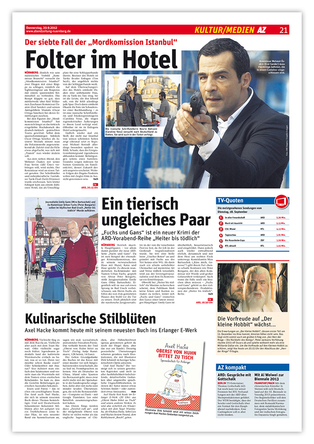 Abendzeitung Nürnberg – Referenzseite Kultur und Medien